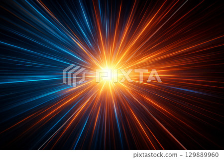 Dynamic explosion art of space and light 129889960