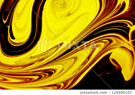 Golden background of smooth lines. 129890183