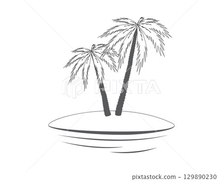 island  palms 129890230