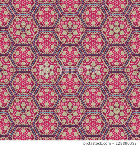 Embroidery and batik design concept. Antique art for clothing print, sublimation block, interior decoration idea. Abstract pattern for the carpet background Embroidery and batik design concept. Antique art for clothing print, sublimation block, interior decoration idea. Abstract pattern for the carpet background 129890352