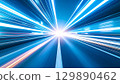 Light trails on the road 129890462