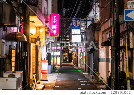 Sasebo's drinking district and nightlife district in Nagasaki Prefecture 129891062