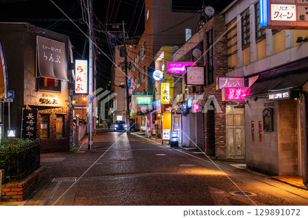 Sasebo's drinking district and nightlife district in Nagasaki Prefecture Sasebo's drinking district and nightlife district in Nagasaki Prefecture 129891072