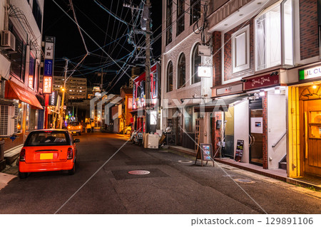 Sasebo's drinking district and nightlife district in Nagasaki Prefecture 129891106