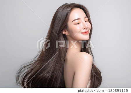 擁有美麗秀發的女性:改善髮質“AI 生成的圖像” 擁有美麗秀發的女性:改善髮質“AI 生成的圖像” 129891126