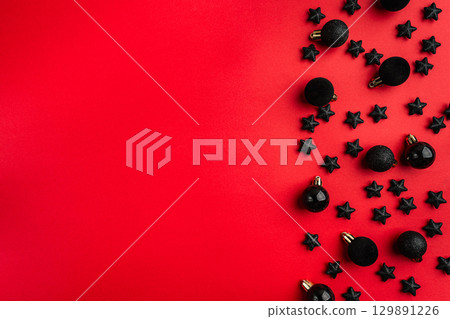 Christmas and Happy New background 129891226