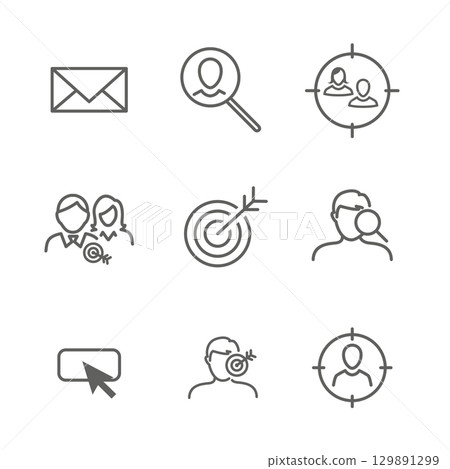Icon Set for Marketing Strategy - SEO, mobile optimization, brainstorming, social media, data analytics, etc Icon Set for Marketing Strategy - SEO, mobile optimization, brainstorming, social media, data analytics, etc 129891299