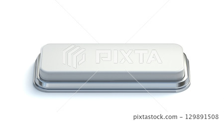 Big white button 3D 129891508