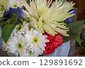 Japanese flute flower arrangement 129891692