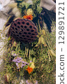 Bouquet of dried flowers 129891721