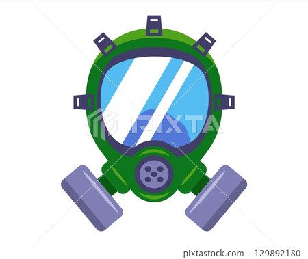 green gas mask for protection against 129892180