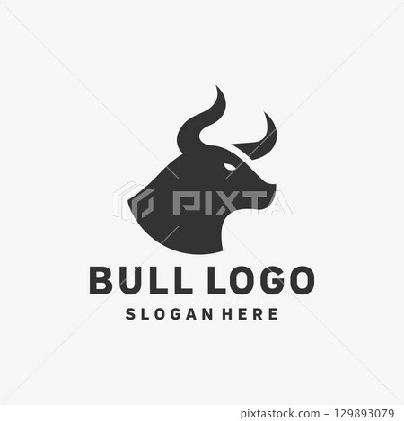 Dynamic Bull Brand Logo Design Dynamic Bull Brand Logo Design 129893079