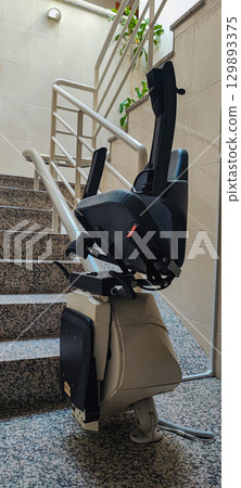 Man with walking cane on city street - mobility aid, accessible travel, urban lifestyle, disability inclusion, independence and modern streetwear fashion 129893375