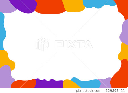 Colorful beautiful children's frame. Not AI, Vector illustration Colorful beautiful children's frame. Not AI, Vector illustration 129893411