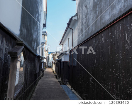 Scenery behind the alley Scenery behind the alley 129893420