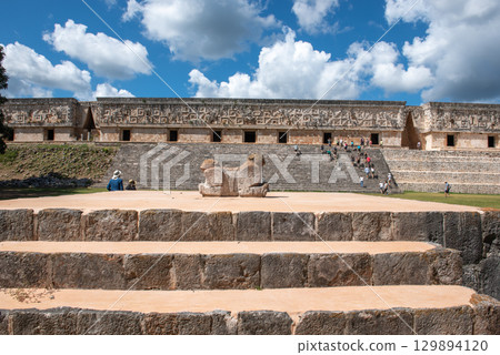 The Glory of Ancient Maya Civilization – Uxmal Ruins 129894120