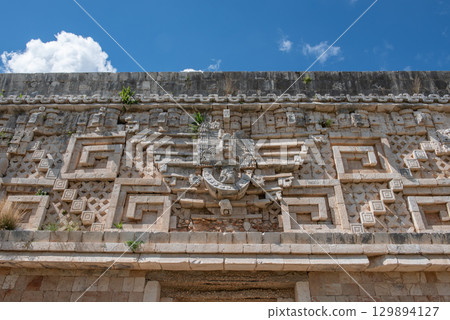 The Glory of Ancient Maya Civilization – Uxmal Ruins 129894127