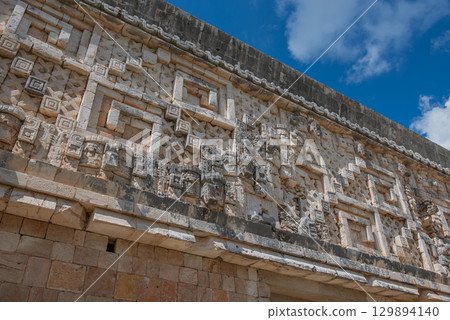The Glory of Ancient Maya Civilization – Uxmal Ruins The Glory of Ancient Maya Civilization – Uxmal Ruins 129894140