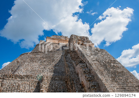 The Glory of Ancient Maya Civilization – Uxmal Ruins The Glory of Ancient Maya Civilization – Uxmal Ruins 129894174