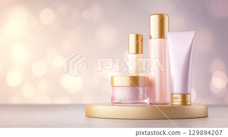 Skin care cosmetics set Skin care cosmetics set 129894207