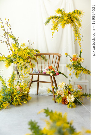Natural flower interior Natural flower interior 129894523
