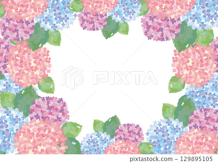 Hydrangea frame Hydrangea frame 129895105