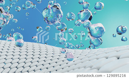 Illustration of Biological Cells and Structures in High Detailed View Illustration of Biological Cells and Structures in High Detailed View 129895216