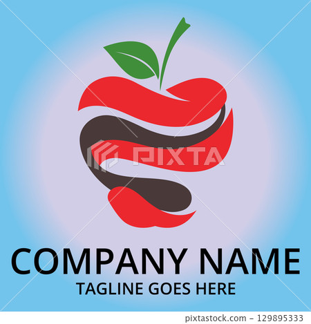 Iconic Apple Inspired Emblem Iconic Apple Inspired Emblem 129895333