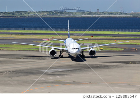 飛機，從羽田機場2號航廈的觀景台 129895547