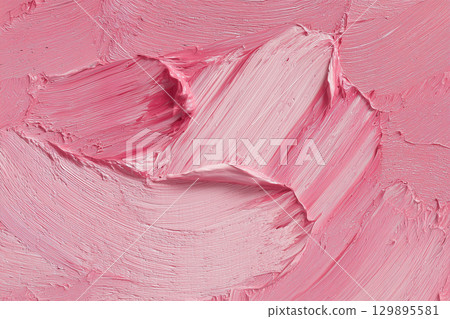 AI-generated abstract rose pink paint texture background image with modern art brushstrokes 129895581