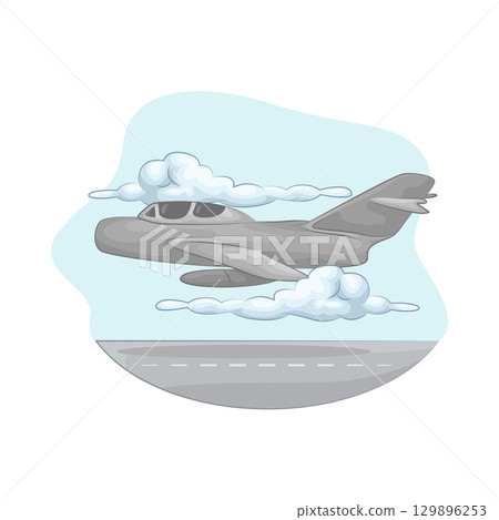 Illustration of Plane 129896253