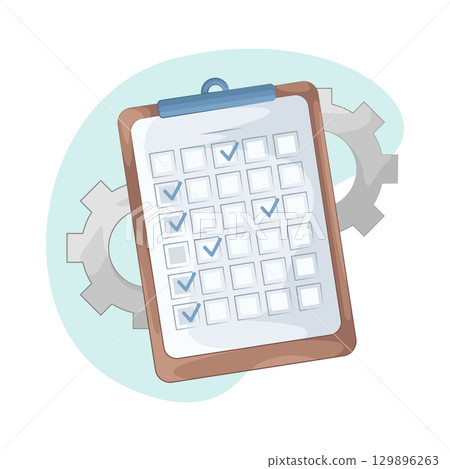 Illustration of Task Check 129896263