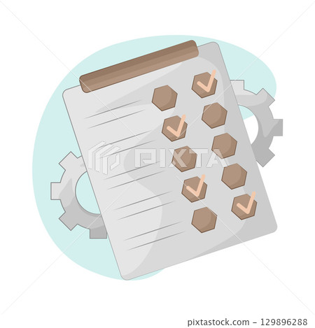 Illustration of Task Check Illustration of Task Check 129896288