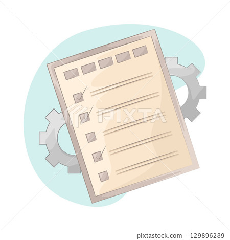 Illustration of Task Check Illustration of Task Check 129896289