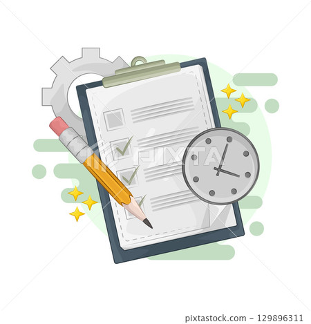 Illustration of Task Check 129896311