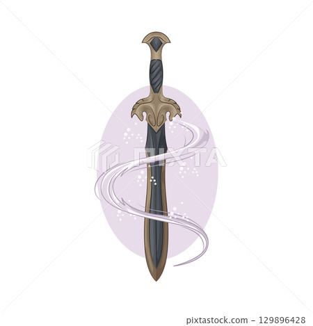 Illustration of Sword Illustration of Sword 129896428