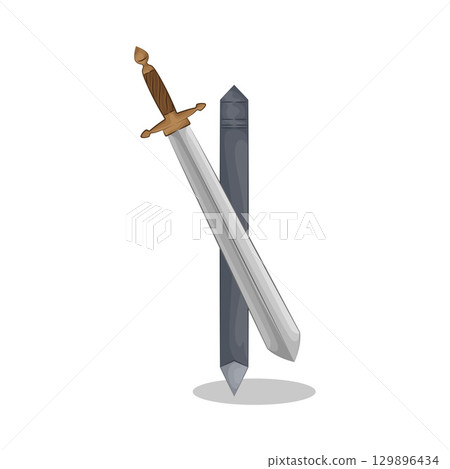 Illustration of Sword Illustration of Sword 129896434