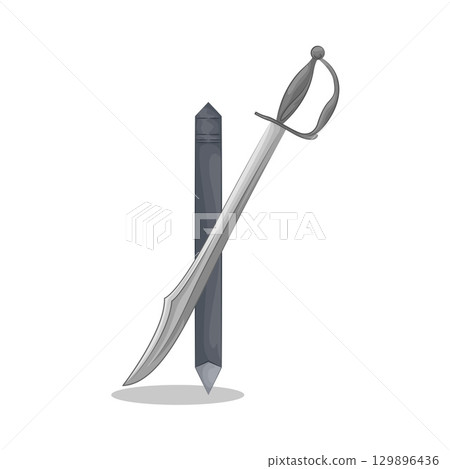 Illustration of Sword 129896436