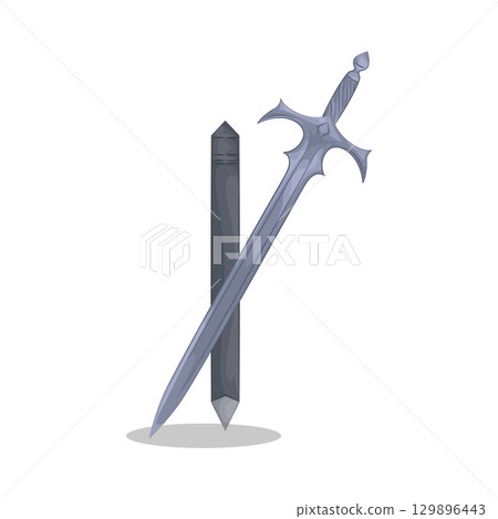 Illustration of Sword 129896443