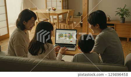 與家人共度美好時光 129896458