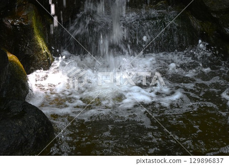 Water movement and natural beauty background material 129896837