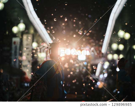 Yosakoi Festival in Obiyamachi 129896985