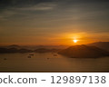 Evening view of Shunan from Mount Taika 129897138