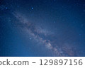 The Summer Triangle and the Milky Way starry sky 129897156