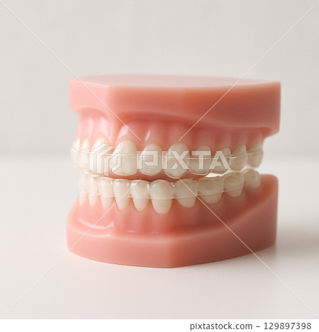Orthodontic treatment for teeth alignment and bite alignment 129897398