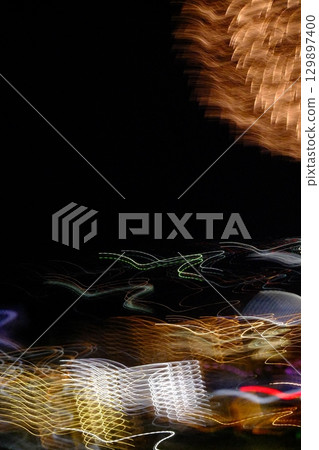 Glowing Line Abstract 129897400