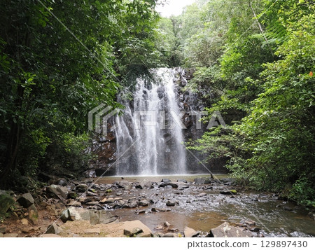 White Stream and Stone Outlines - Afternoon at Ellinjaa Falls 129897430