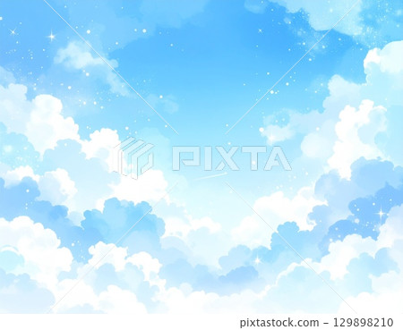  藍天和雲彩 129898210