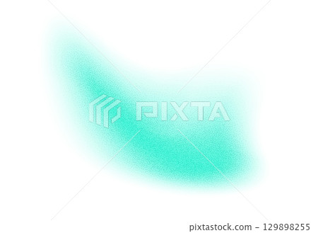 Abstract gradient shape with noise, green blurred grainy color gradation, vibrant design element. 129898255