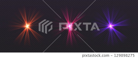 Party laser beams, disco show spotlights, concert stage lights. Glowing show lasers. Magic rays for a dance party. Party laser beams, disco show spotlights, concert stage lights. Glowing show lasers. Magic rays for a dance party. 129898275
